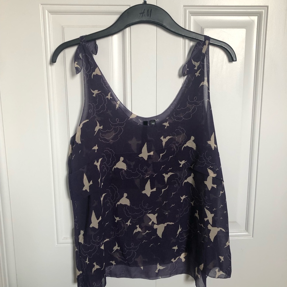 Purple Tank Top with Ties